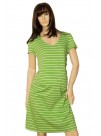 Платье для беременных "Зелёный полосатик"